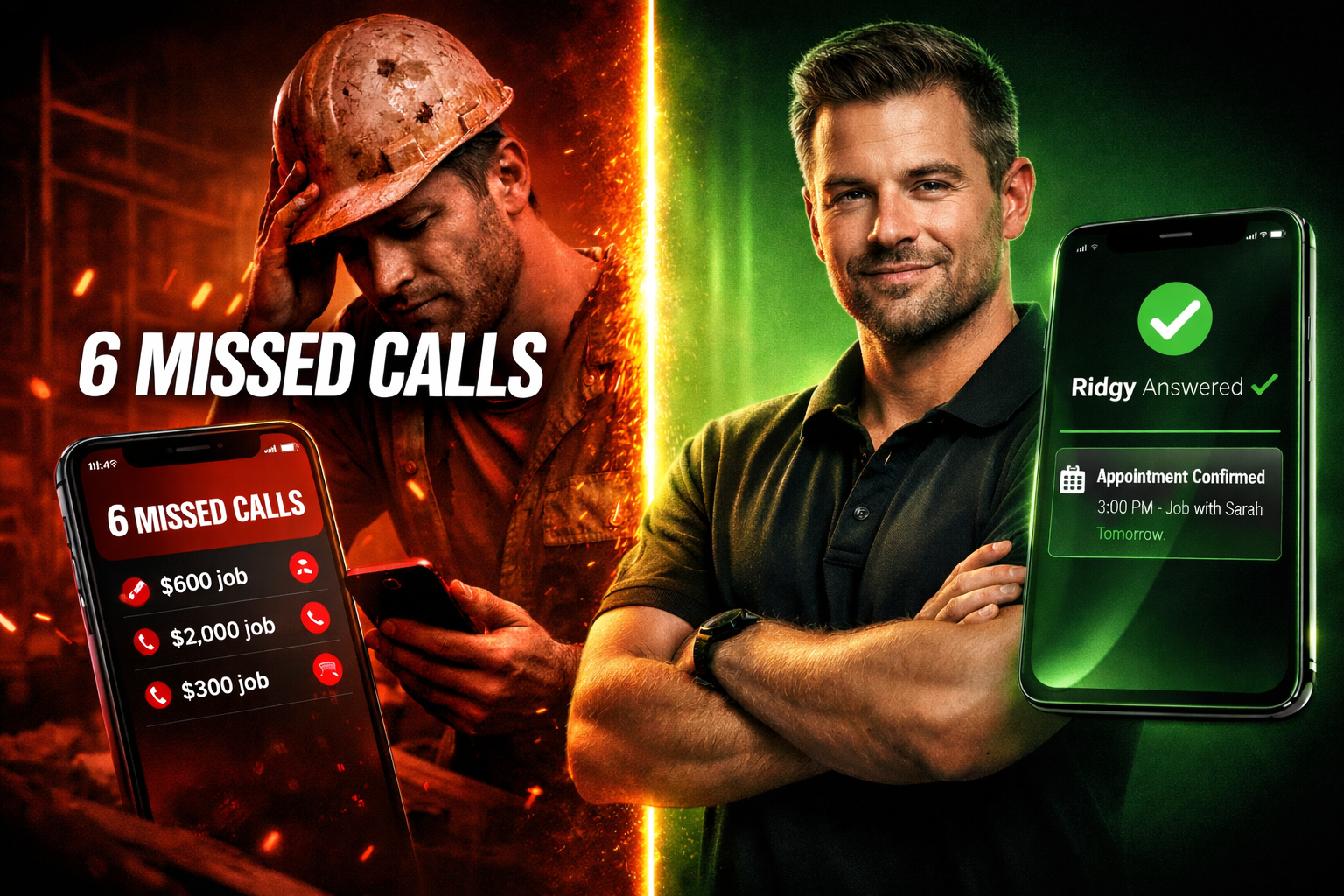 Ridgy AI voice receptionist demo